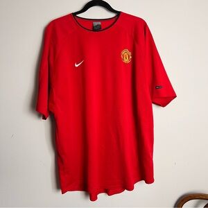 Nike Red Manchester United Short Sleeve Jersey
